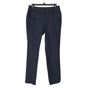 Brooks Brothers Mid Rise Dress Pants Womens 4 Workwear Blue Cotton Stretch